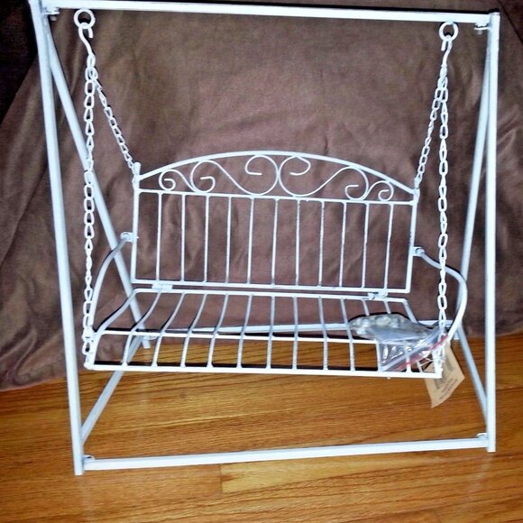VTG Metal Doll Swing By HANNA'S Handiwork Collection gift to children/Home Decor - Picture 13 of 13